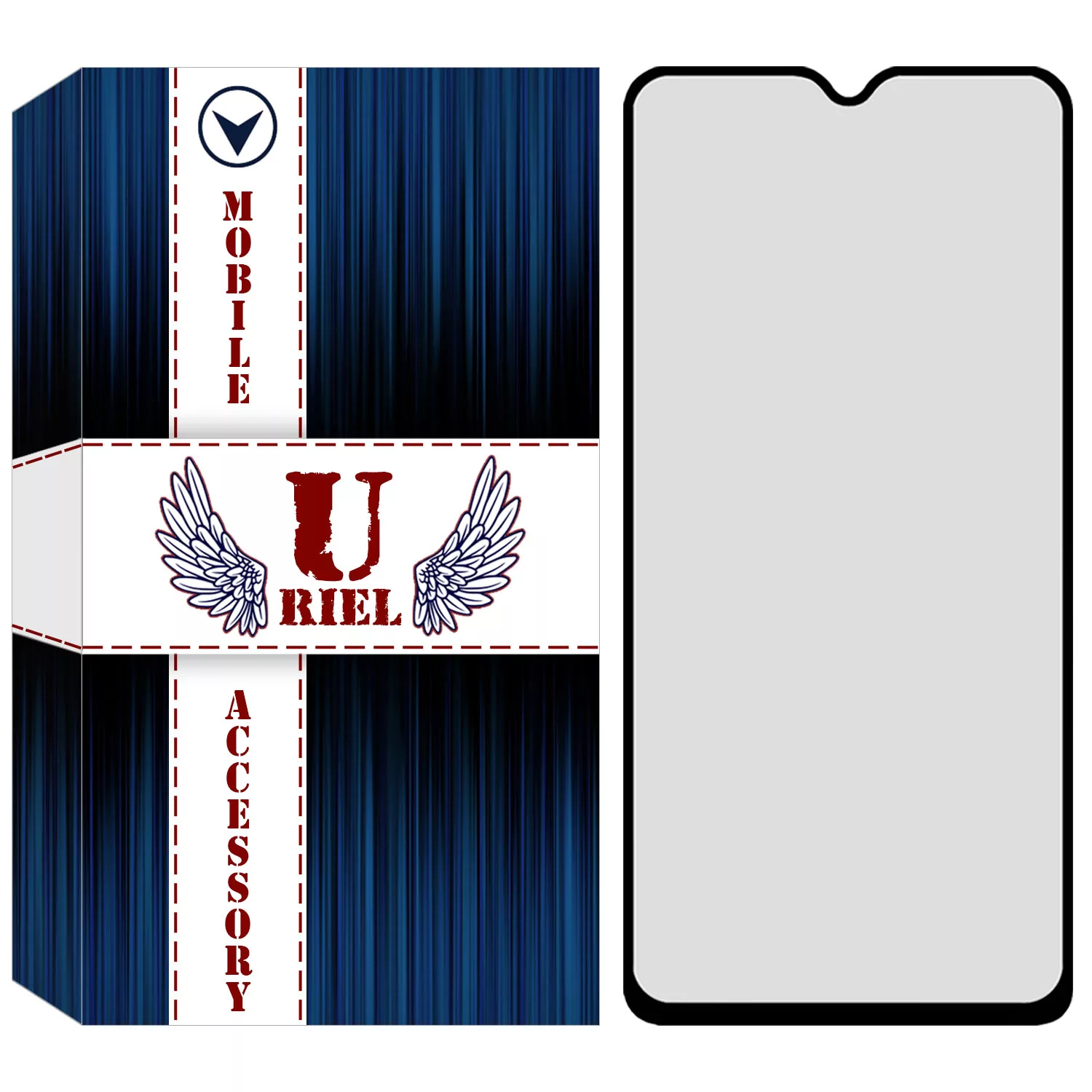 محافظ صفحه نمایش حریم شخصی یوریل مدل PRV مناسب برای گوشی موبایل شیائومی Redmi Note 8 Pro