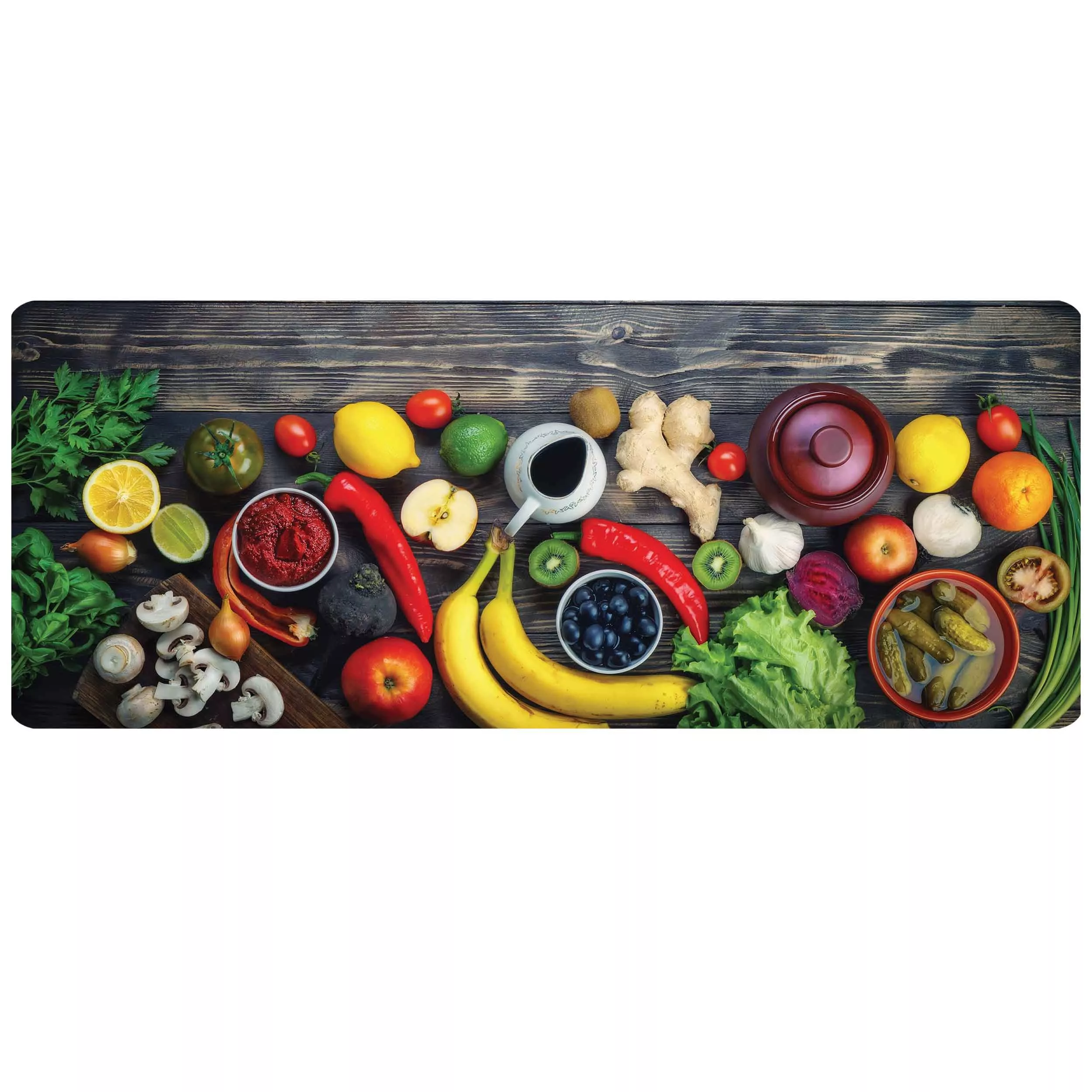 پادری مدل آشپزخانه طرح میوه کد L6/613 سایز 46×109 سانتی متر