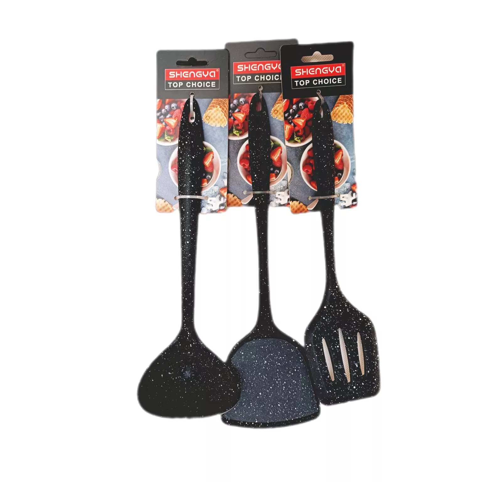 سرویس کفگیر و ملاقه 3 پارچه شنگیا مدل سیلیکونی سرویس کفگیر و ملاقه 3 پارچه شنگیا مدل سیلیکونی