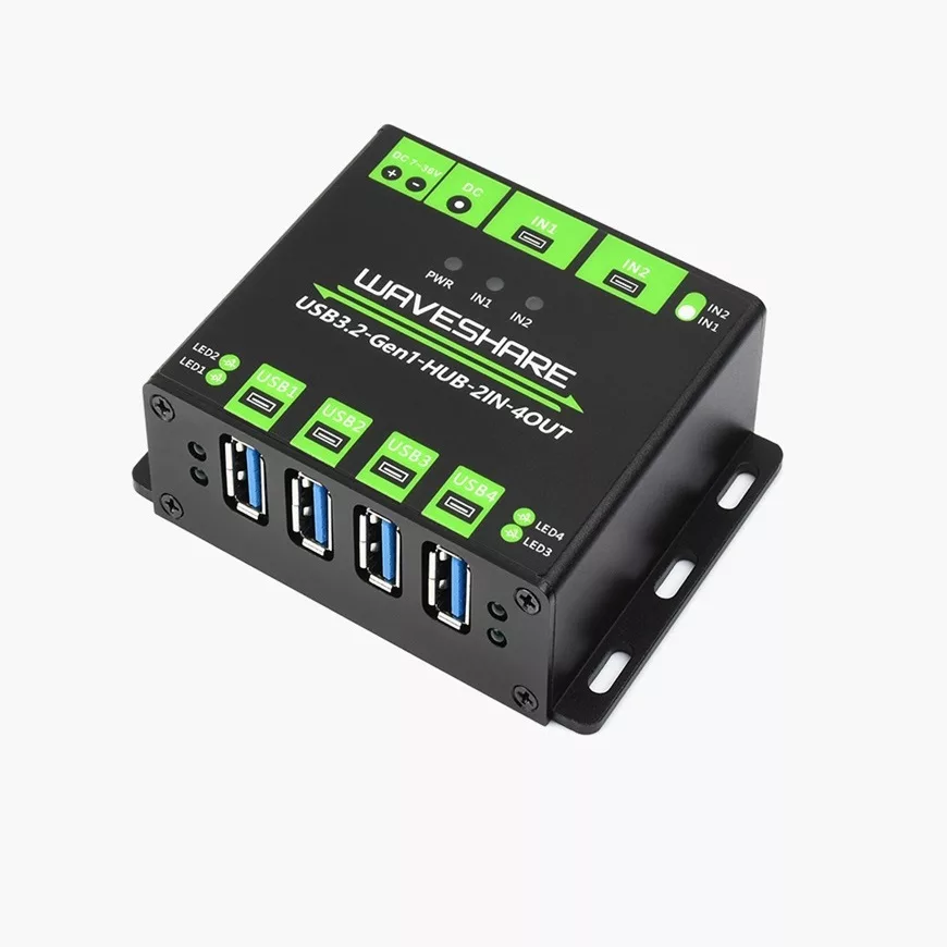 هاب 4 پورت USB 3.2 ویوشیر مدل USB3.2-Gen1-HUB-2IN-4OUT