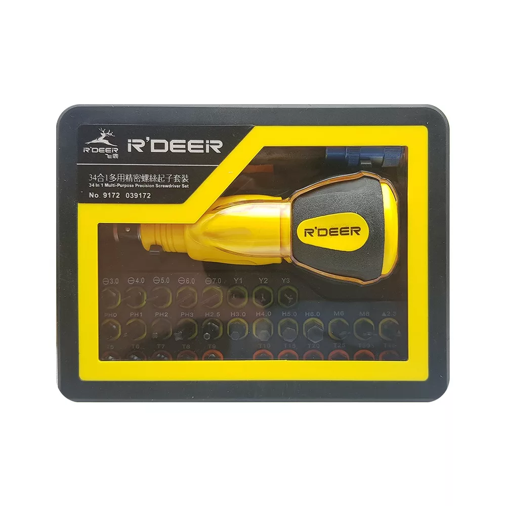 پیچ گوشتی مدل 9172 مجموعه 34 عددی