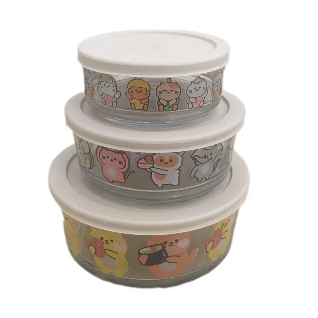 ظرف نگهدارنده هوم كت مدل عروسكي مجموعه سه عددي