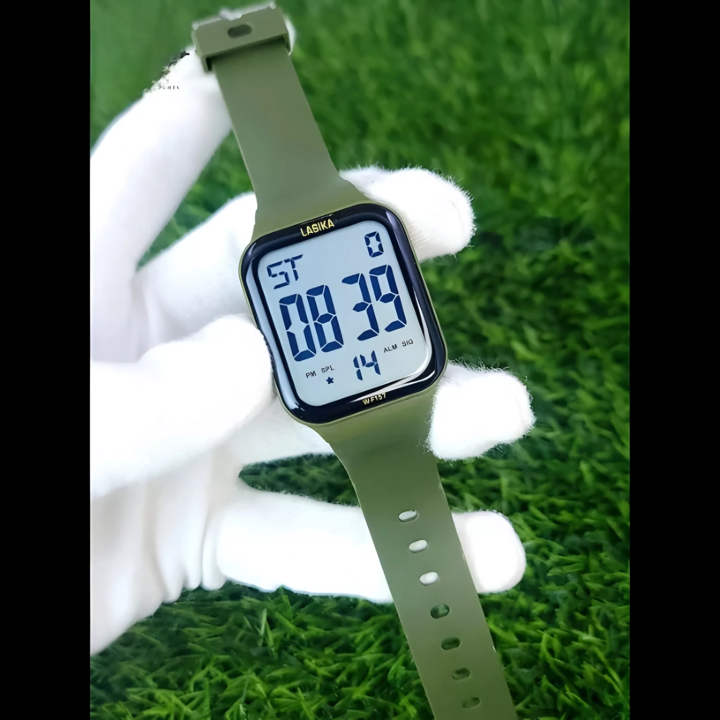 ساعت مچی دیجیتال لاسیکا مدل اسپرت تک زمانه کرنوگراف بند پیو کد L1