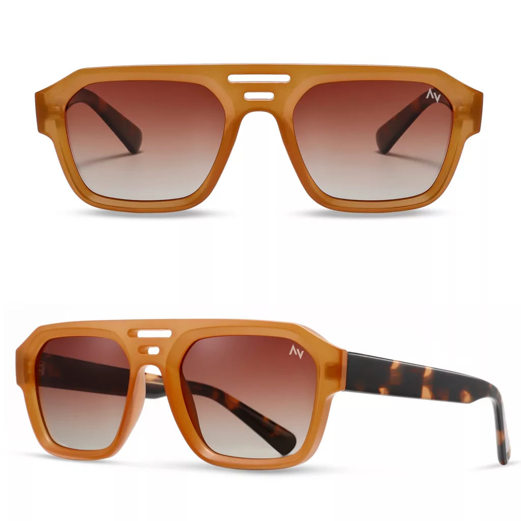 عینک آفتابی خلبانی (Aviator) آلبرت وگ مدل S31120C3 Acetate Avantgarde Visionary