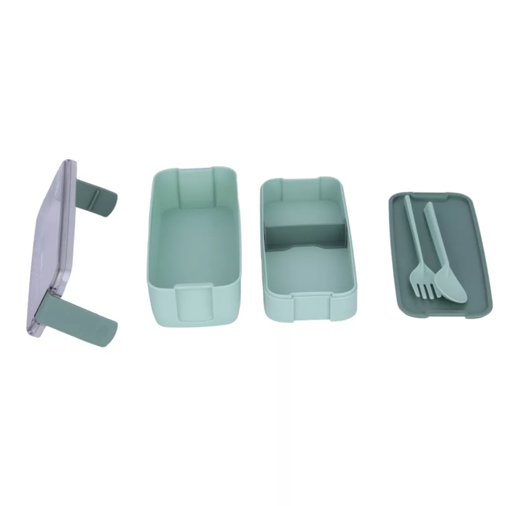ظرف غذا مدل 750 به همراه قاشق و چنگال