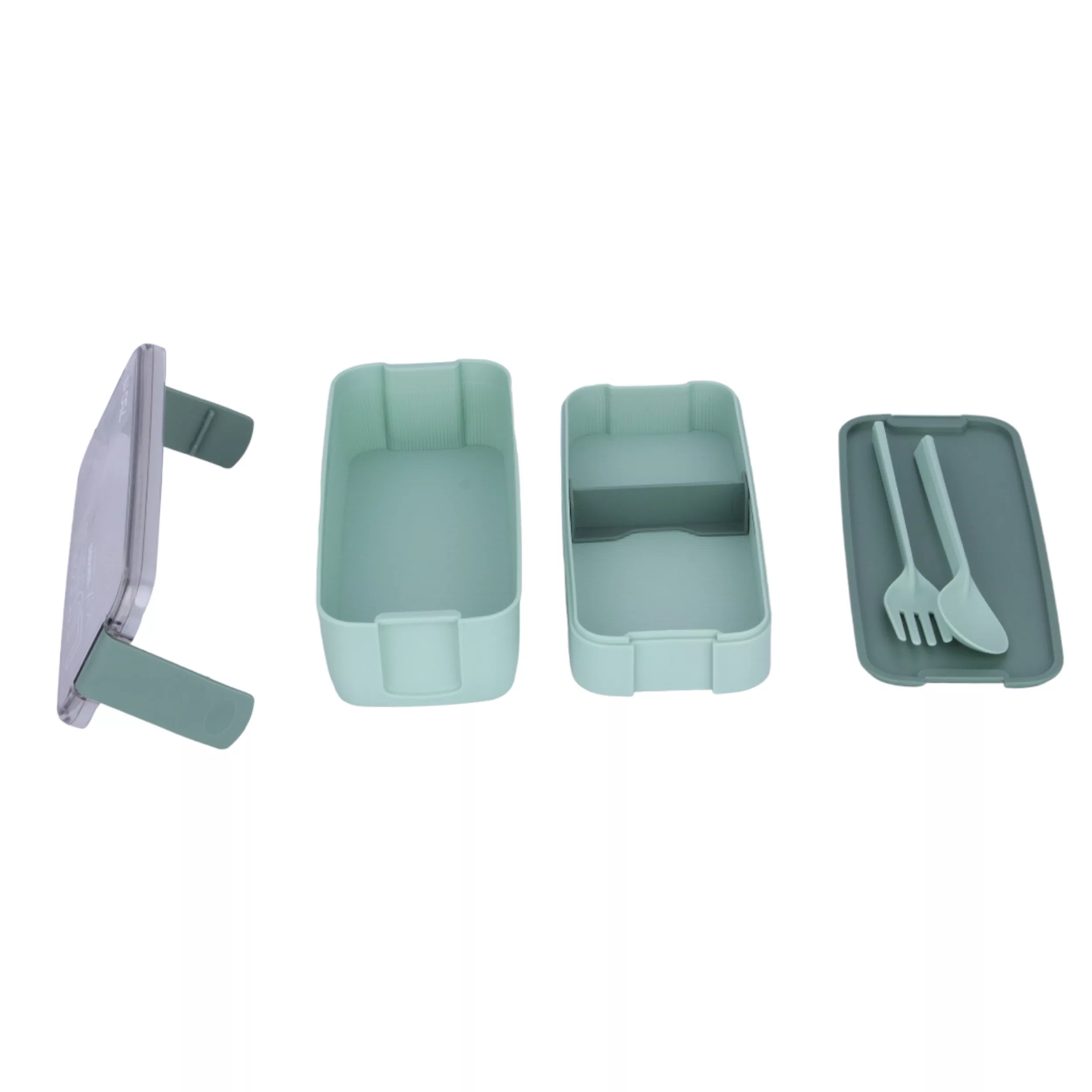 ظرف غذا مدل 750 به همراه قاشق و چنگال