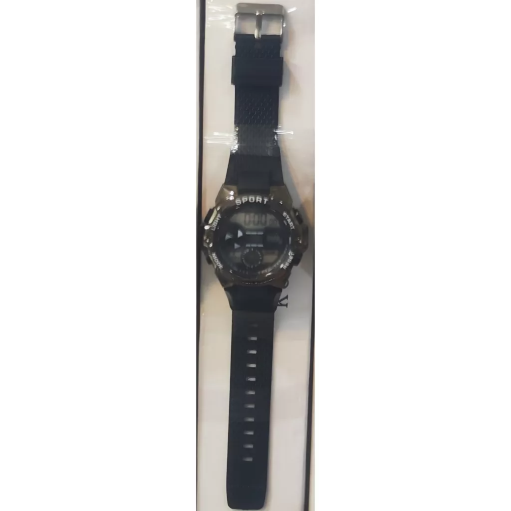 ساعت مچی دیجیتال مردانه مدل اسپرت تک زمانه کرنوگراف بند پیو کد ۱.۴