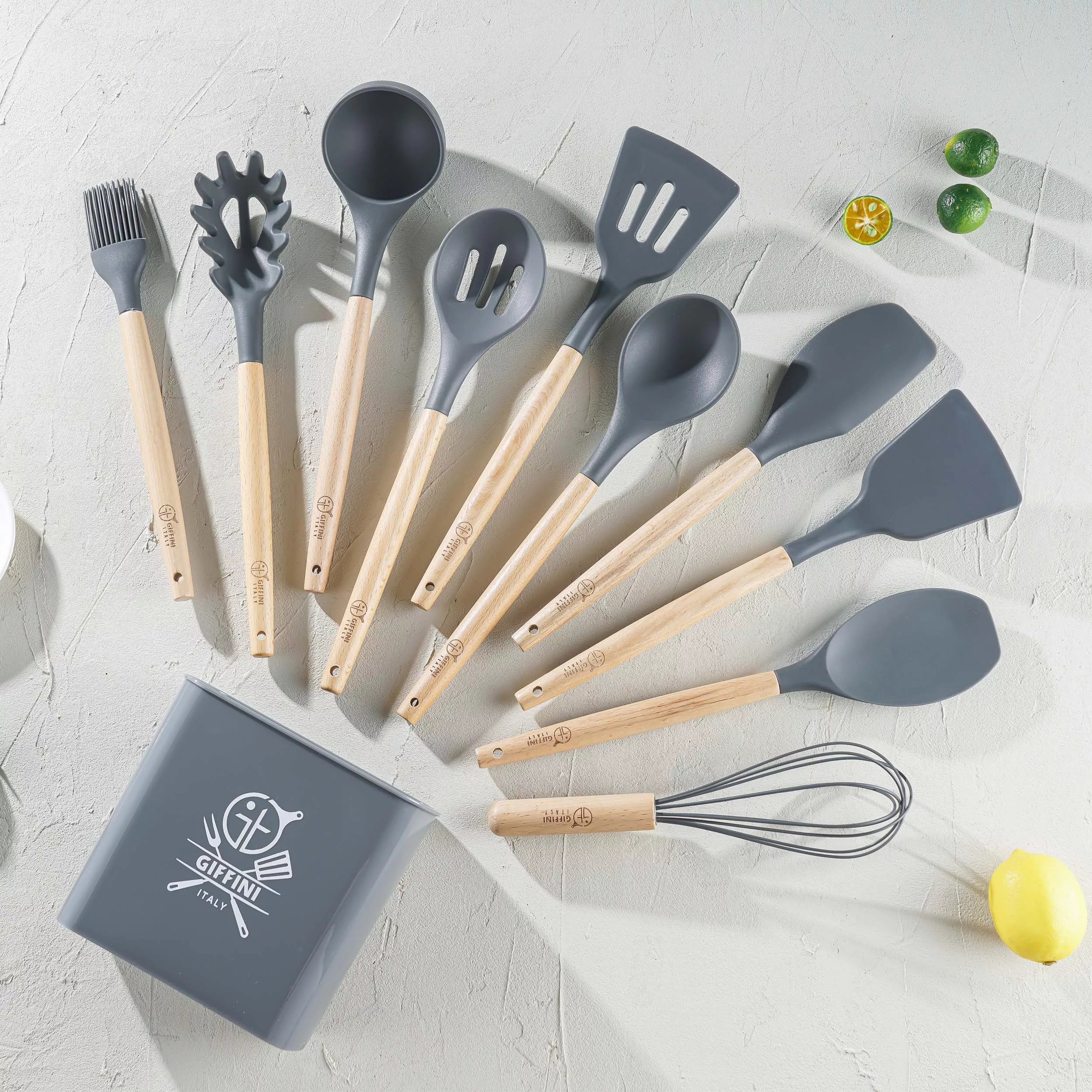 سرویس کفگیر و ملاقه 11 پارچه جی فی نی مدل G-H-11