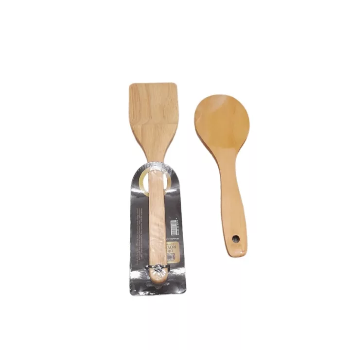 سرویس کفگیر و قاشق مدل چوبی مجموعه 2 عددی