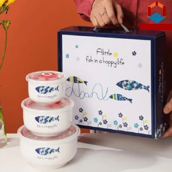 ظرف نگهدارنده مدل ماهی مجموعه 3 عددی