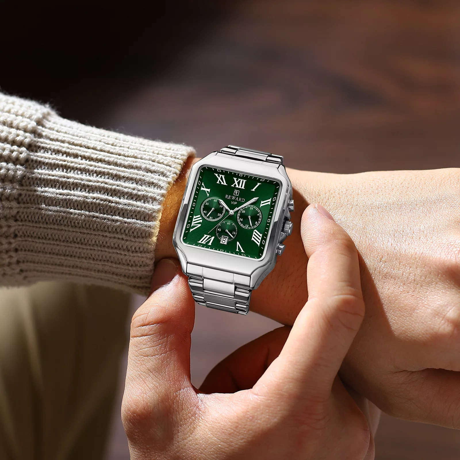 ساعت مچی عقربهای کوارتز مردانه ریوارد مدل 812265MB