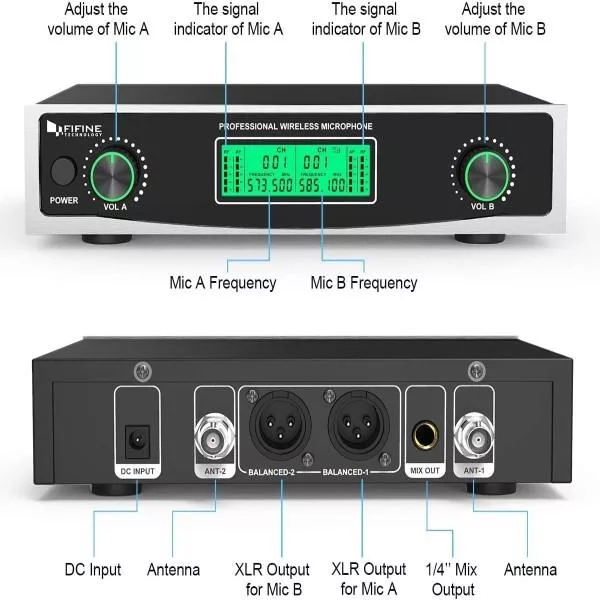 میکروفن بی سیم فای فاین مدل K040