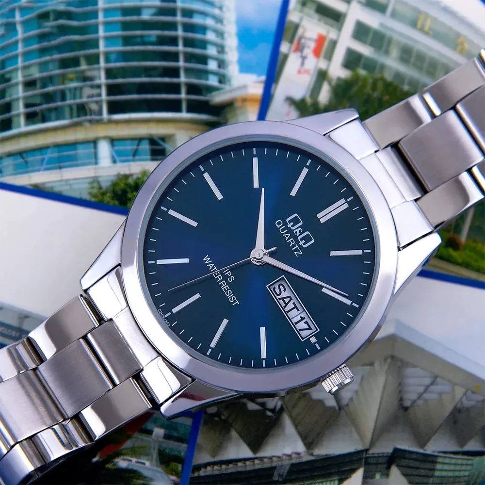 ساعت مچی عقربه‌ای مردانه کوارتز کیو اند کیو مدل CD06J202Y