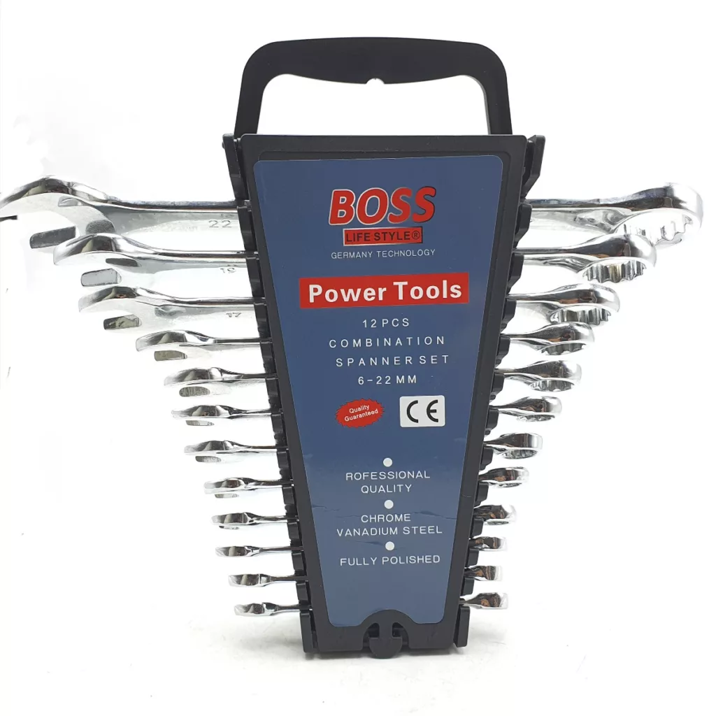 آچار یکسر تخت و یکسر رینگی باس مدل LIFE-STYLE مجموعه 12 عددی