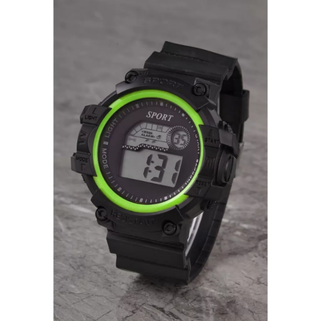 ساعت مچی دیجیتال مدل تک زمانه بند پیو کرنومتر دار کد a1