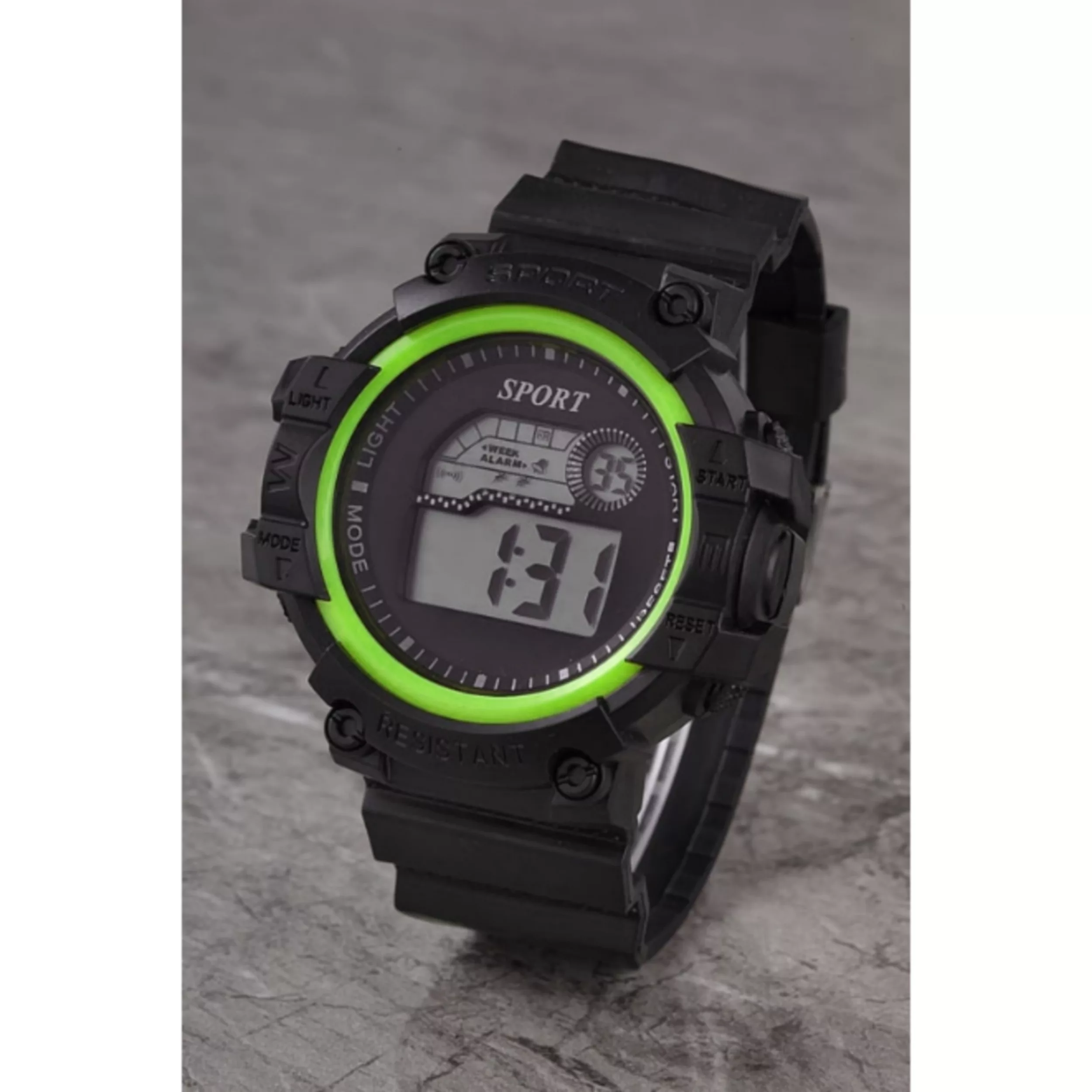 ساعت مچی دیجیتال مدل تک زمانه بند پیو کرنومتر دار کد a1