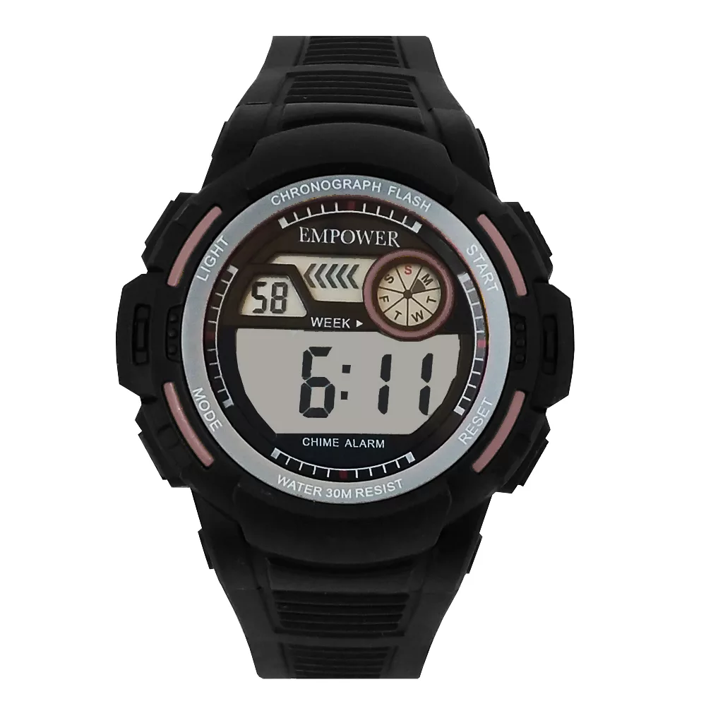 ساعت مچی دیجیتال مردانه امپاور مدل ورزشی اسپرت ضدآب چراغدار استخری کد 4510SPORT