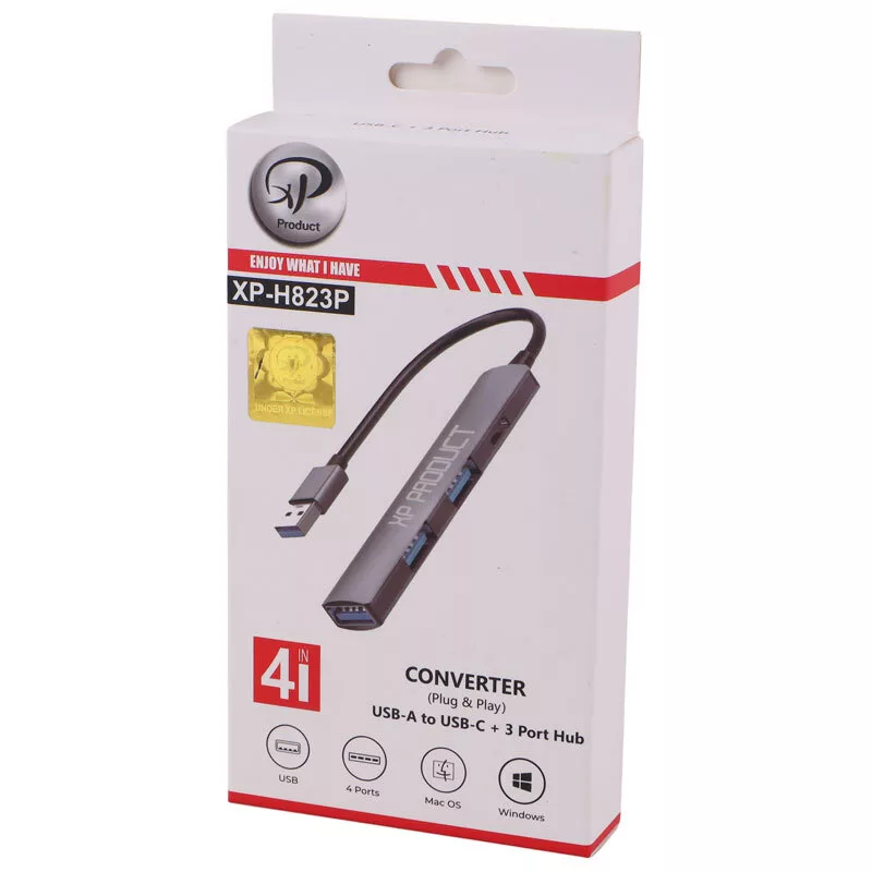 هاب 4 پورت USB 2.0 ایکس پی پروداکت مدل XP-H823P