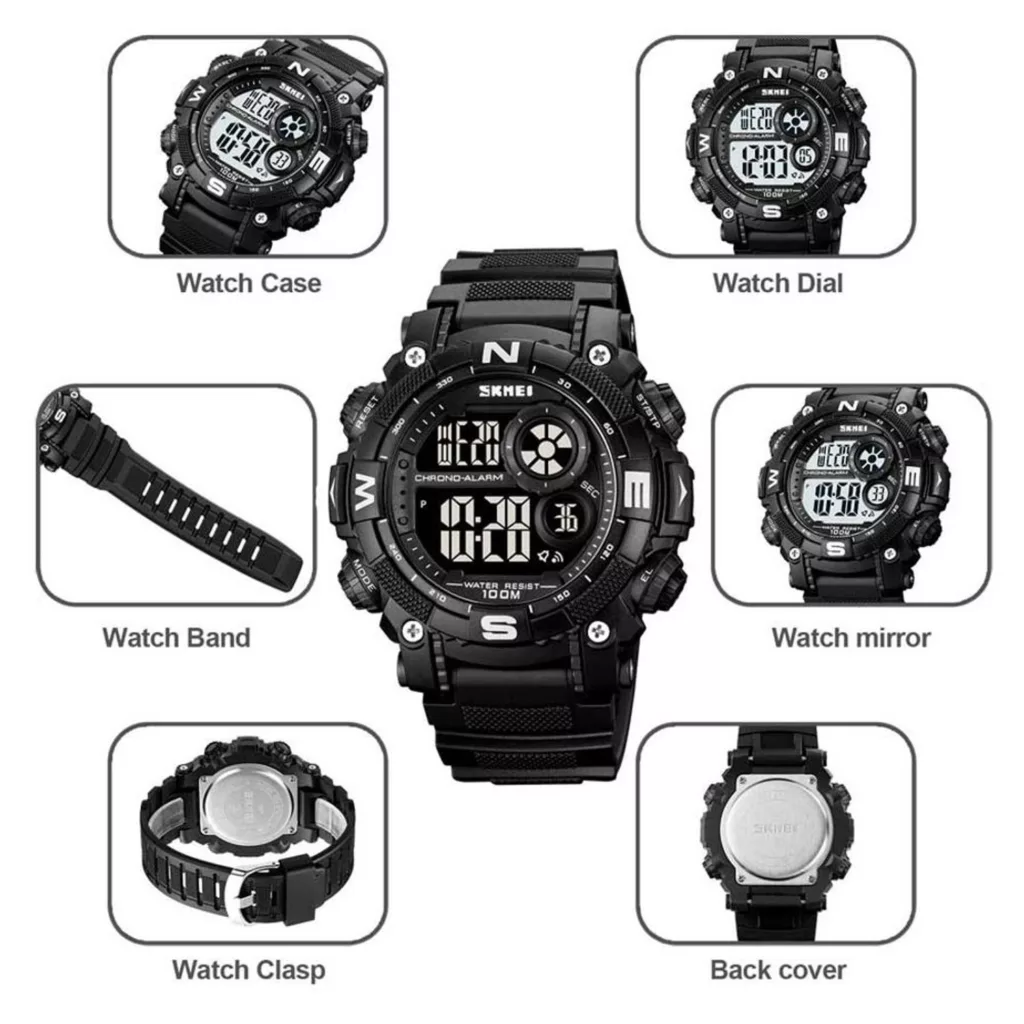 ساعت مچی دیجیتال مردانه اسکمی مدل 1887 BKWT