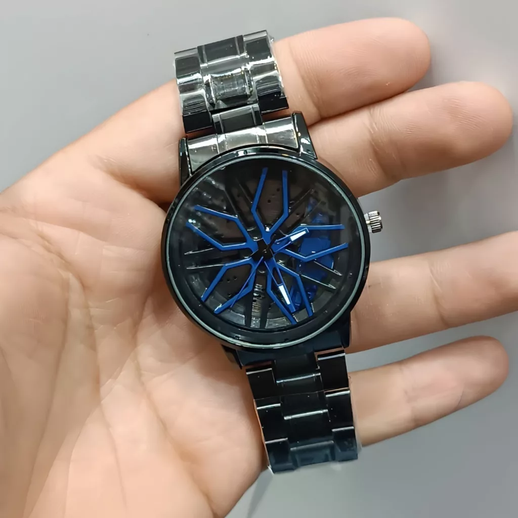 ساعت مچی عقربهای کوارتز مردانه مدل صفحه رینگی چرخان کد 6