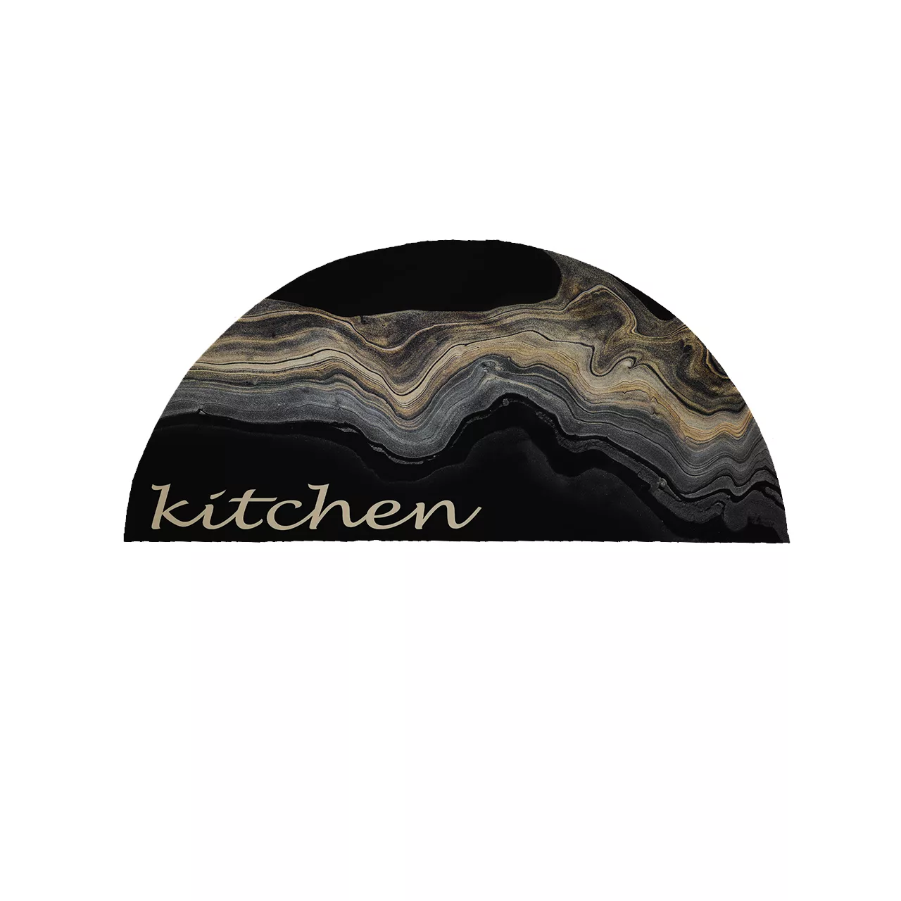 پادری مدل نیم دایره طرح Kitchen کد 9330 سایز 90×45 سانتی متر