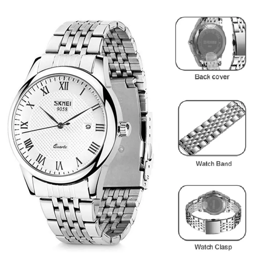 ساعت مچی عقربه‌ای مردانه اسکمی مدل 9058