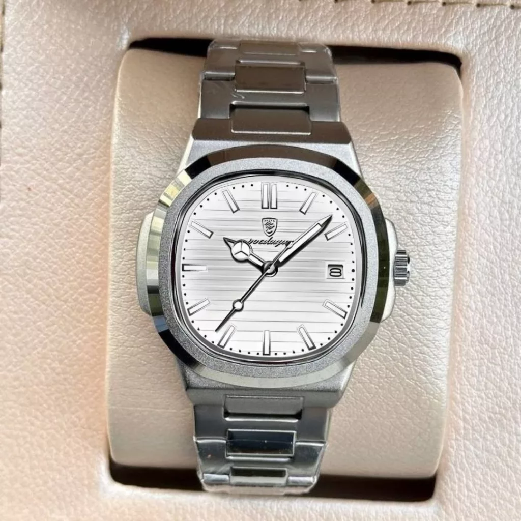 ساعت مچی عقربه‌ای کوارتز مردانه پوداگار مدل طرح پتک کد 001