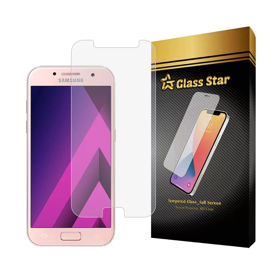 محافظ صفحه نمایش گلس استار مدل SIMPLS مناسب برای گوشی موبایل سامسونگ Galaxy A3 2017 محافظ صفحه نمایش گلس استار مدل SIMPLS مناسب برای گوشی موبایل سامسونگ Galaxy A3 2017
