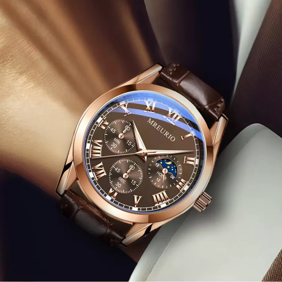 ساعت مچی عقربه‌ای مردانه کوارتز مدل کلاسیک کد 100