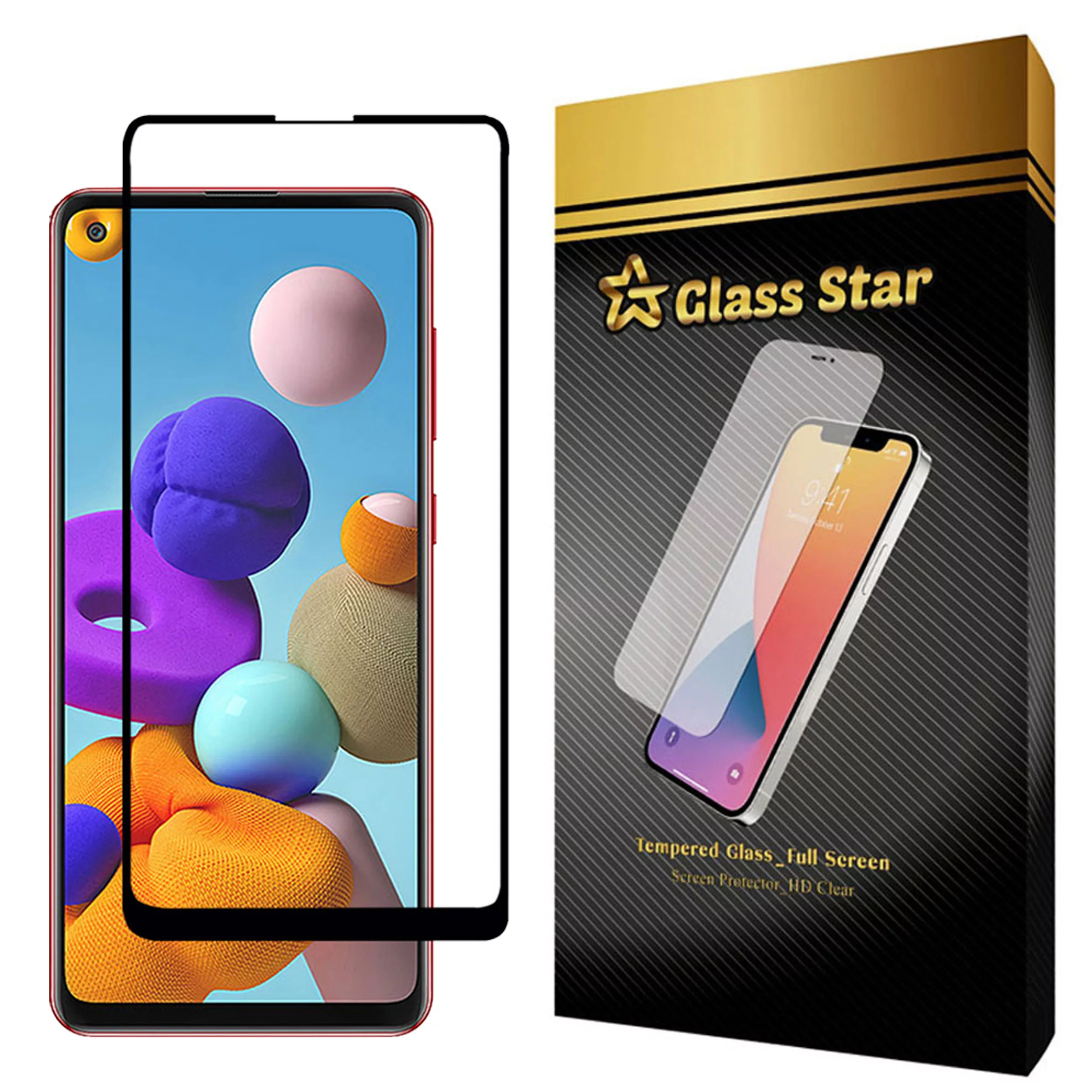 محافظ صفحه نمایش گلس استار مدل CRM مناسب برای گوشی موبایل سامسونگ Galaxy A21s