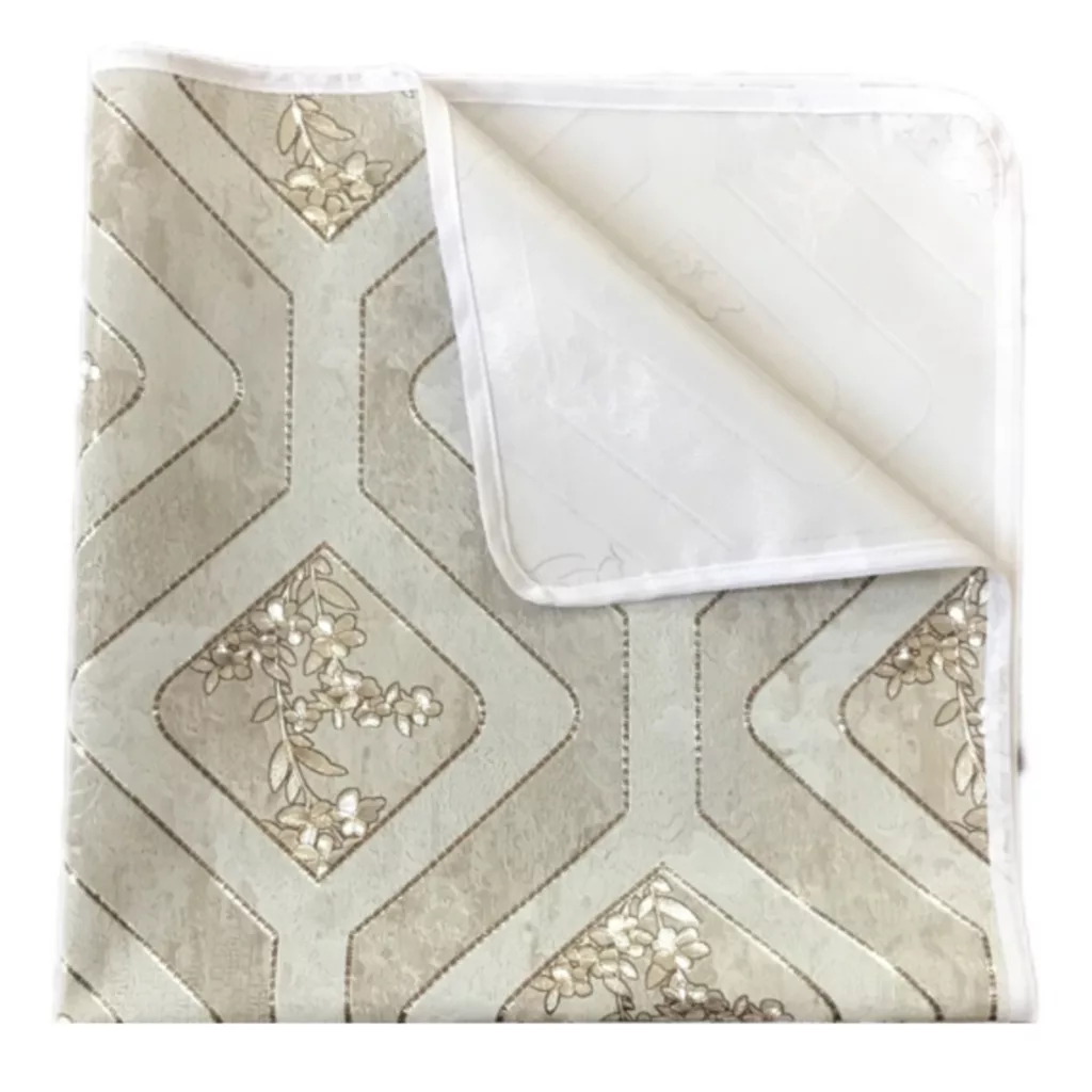 سفره 2 نفره مدل لوتوس طرح پشت نخی سایز 70×70 سانتی متر کد 05