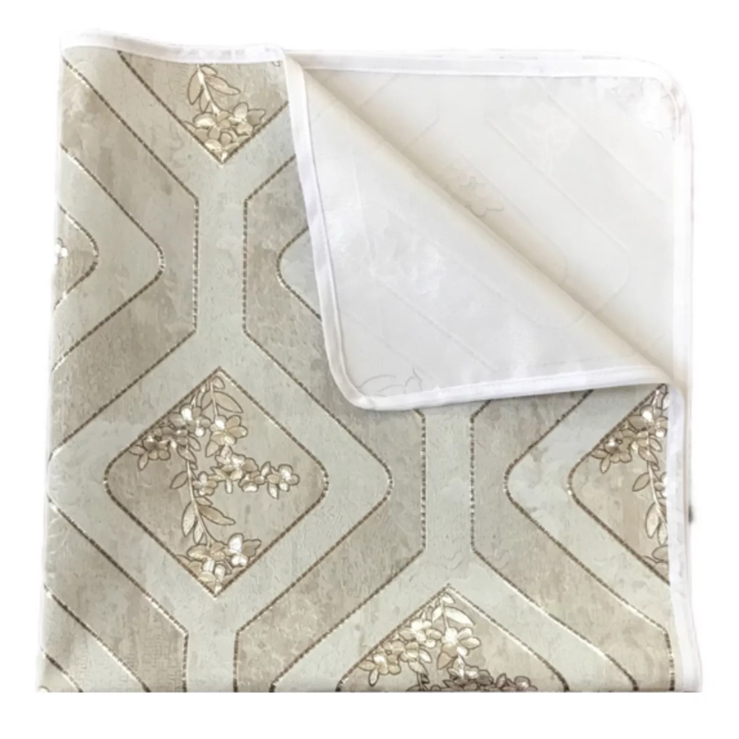 سفره 2 نفره مدل لوتوس طرح پشت نخی سایز 70×70 سانتی متر کد 05