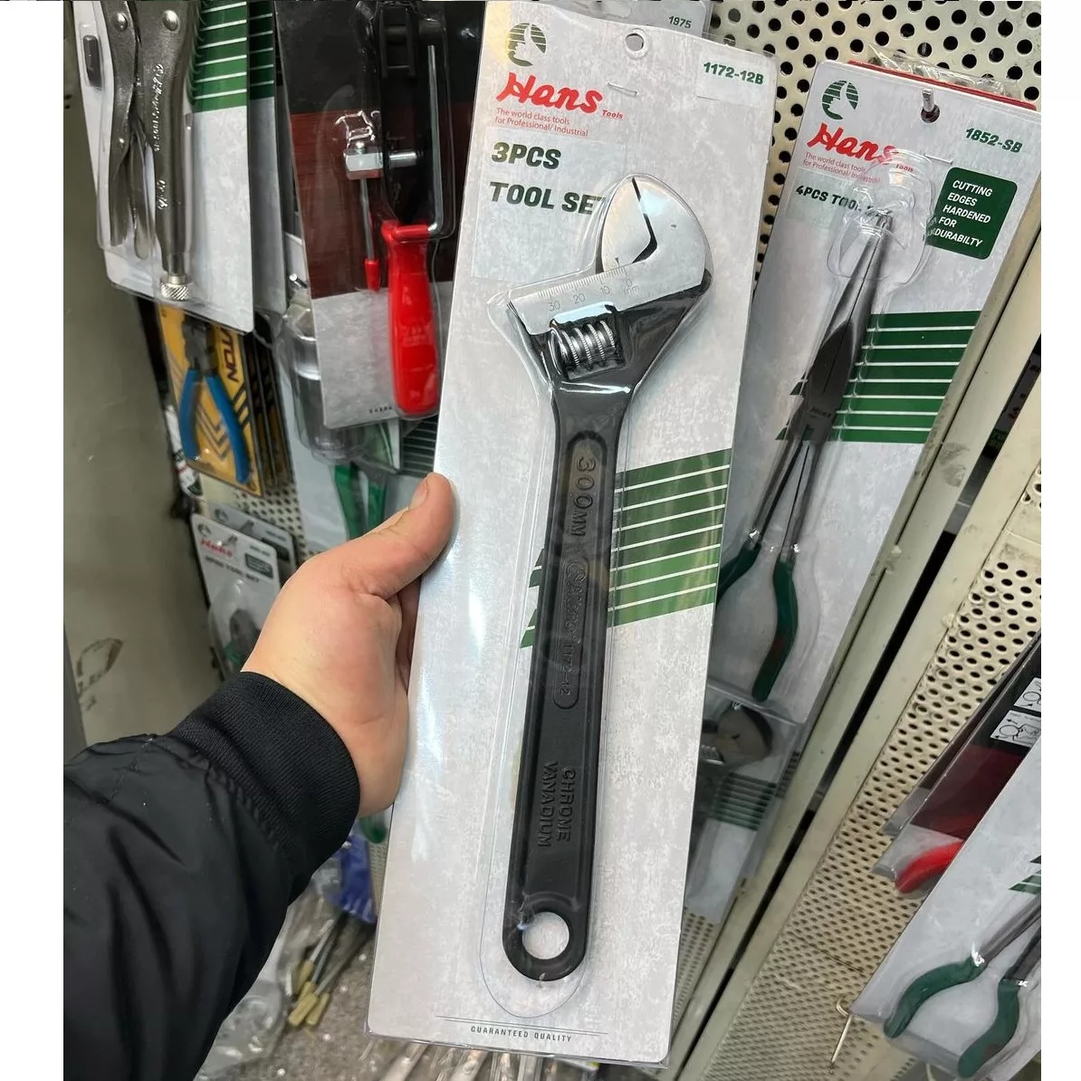 آچار فرانسه هنس مدل 1172-12B سایز 12 اینچ