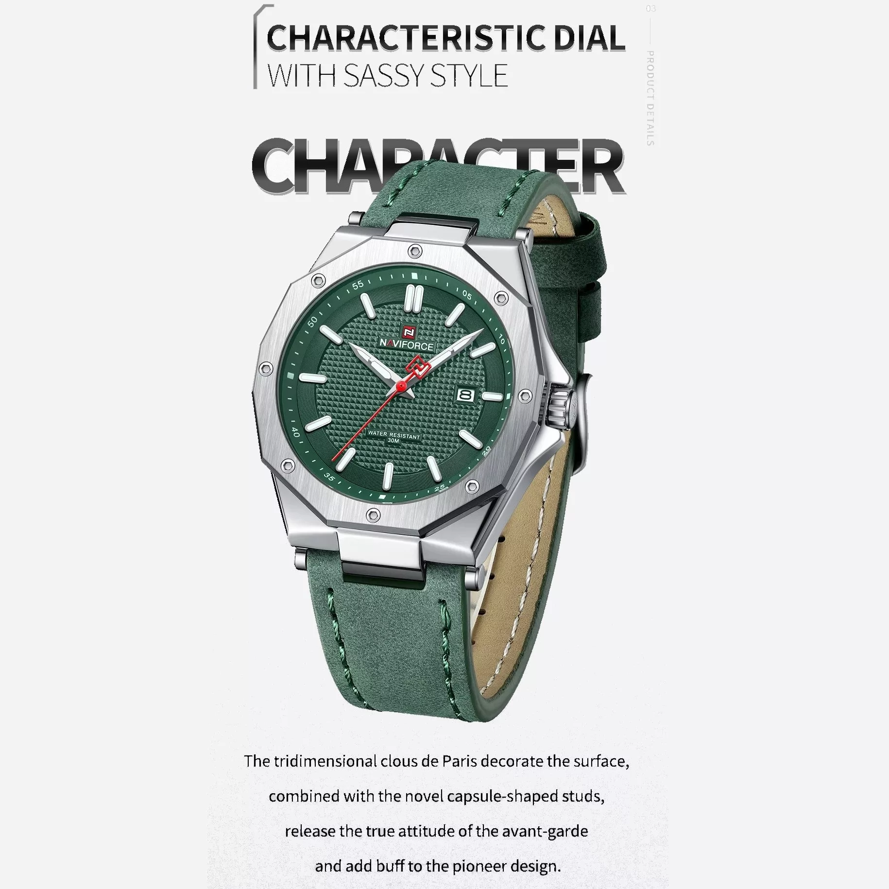 ساعت مچی عقربه‌ای مردانه نیوی فورس مدل NF9200SGNGN