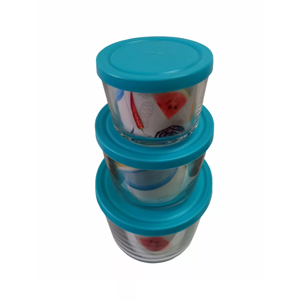 ظرف نگهدارنده کاوه مدل پاپریک کد 1245 مجموعه 3 عددی