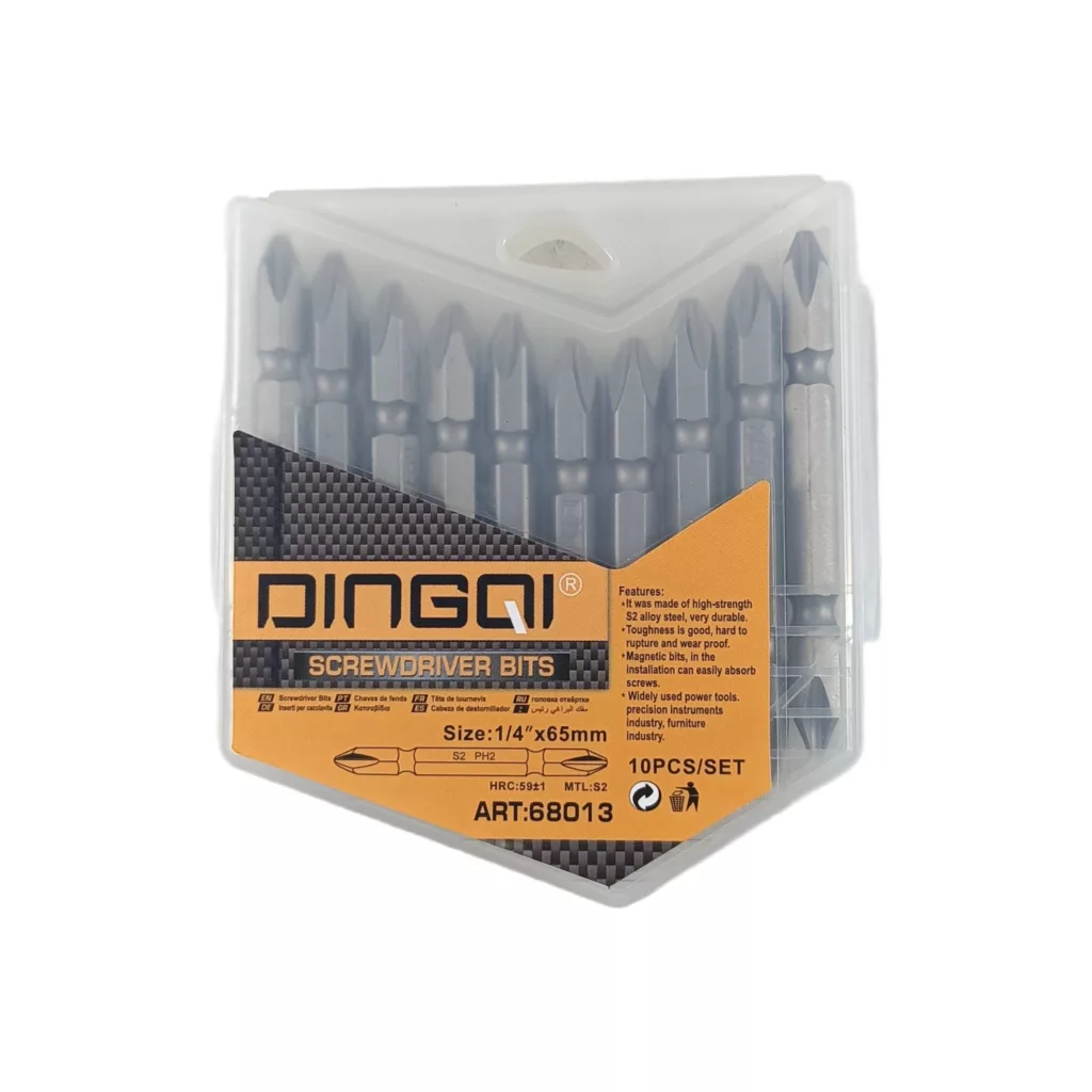 سری پیچگوشتی دو سر چهارسو دینگشی مدل 68013 بسته 10 عددی