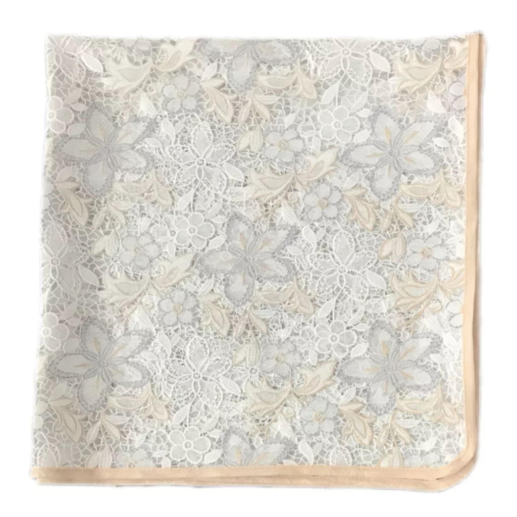 سفره 2 نفره مدل رویال طرح گیپور سایز 70×70 سانتی متر کد 05