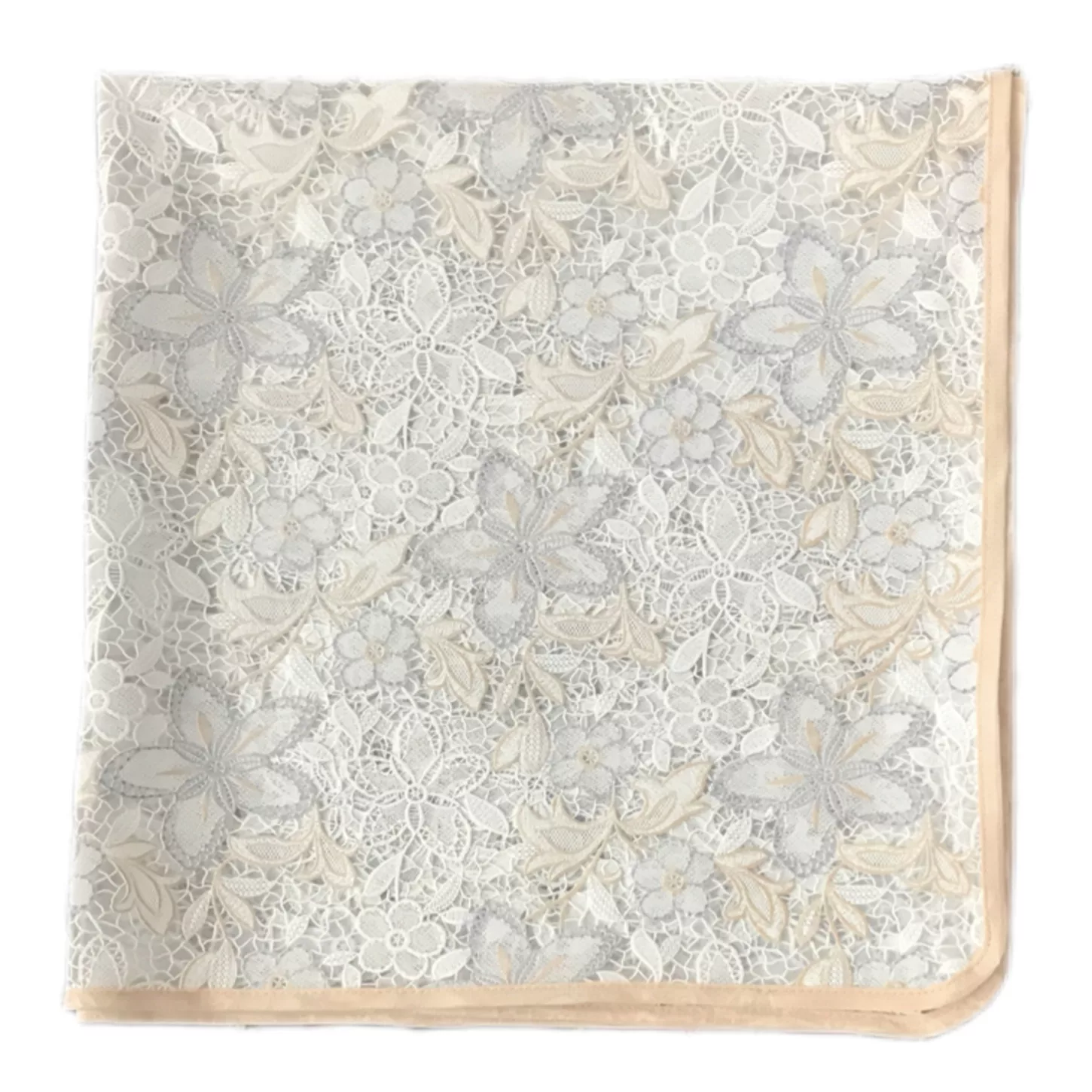 سفره 6 نفره مدل رویال طرح گیپور سایز 140×100 سانتی متر