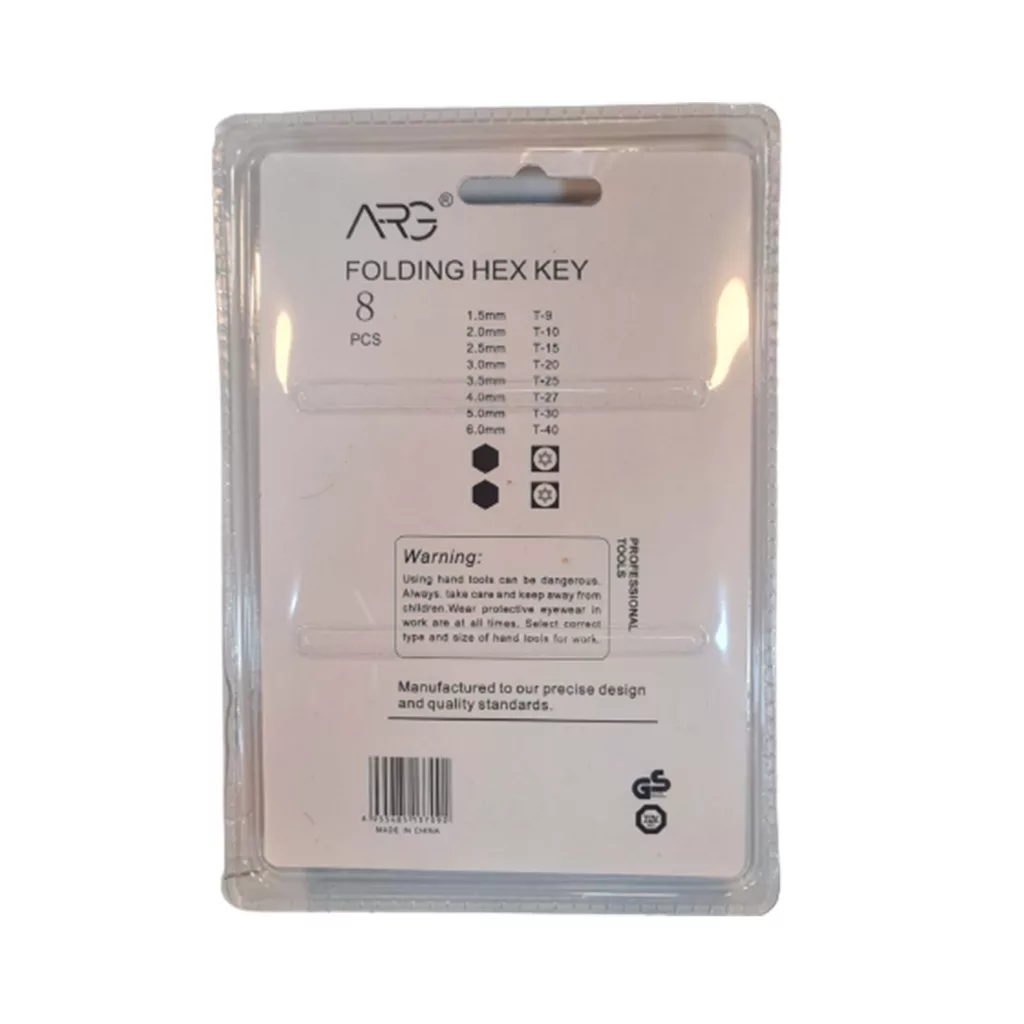 آچار ستاره ای ارگ مدل KSRE-N1 مجموعه 8 عددی