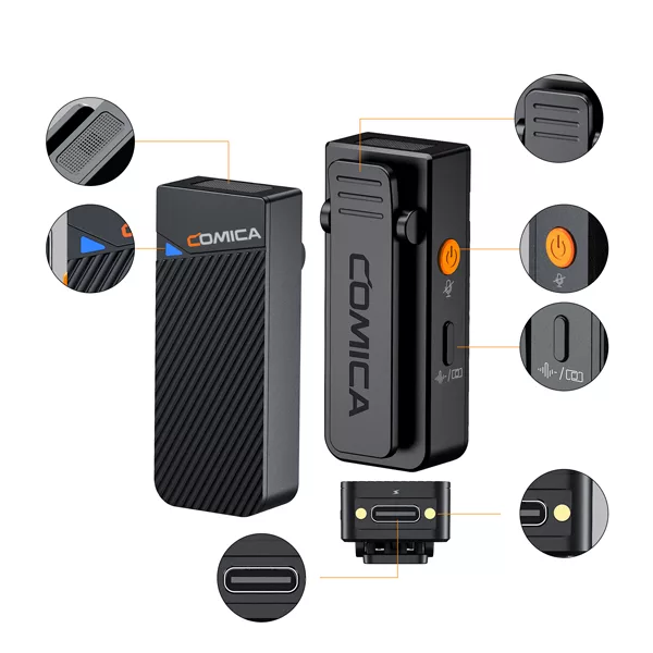 ست میکروفن بی سیم کامیکا مدل Vimo C2