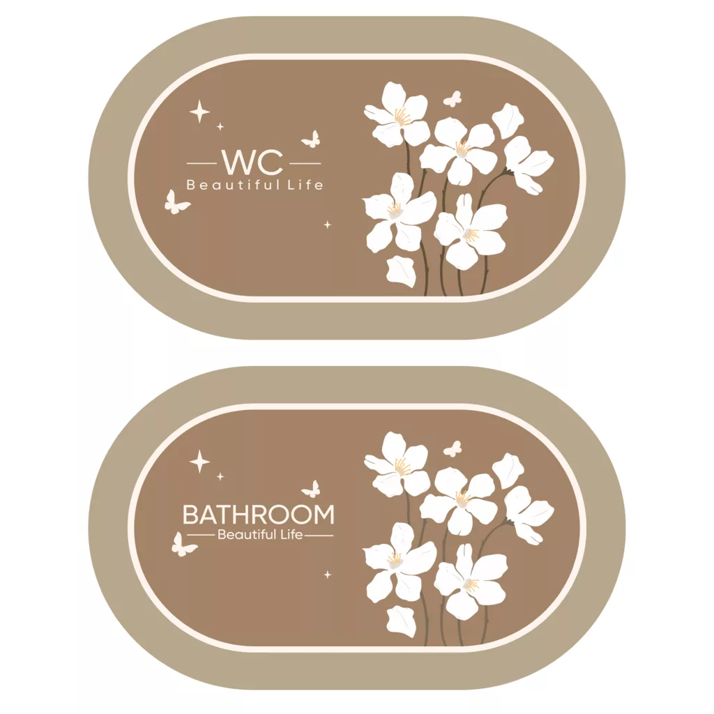 پادری مدل flower سایز 78×48 سانتی متر مجموعه 2 عددی