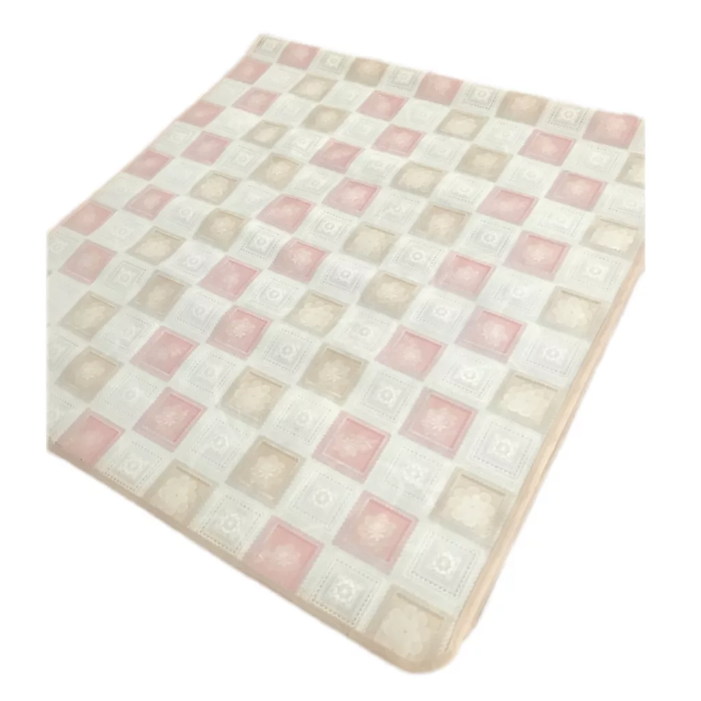 سفره 6 نفره مدل رویال طرح گیپور 140x100 سانتی متر کد 015