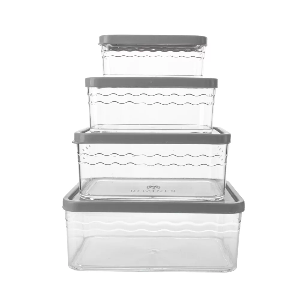 ظرف نگهدارنده روزینکس مدل مانا مجموعه 4 عددی