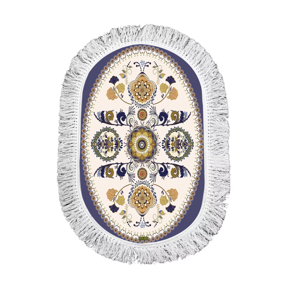 پادری ریحانلوکس مدل بیضی کد PB 17 سایز 80*50 سانتی متر