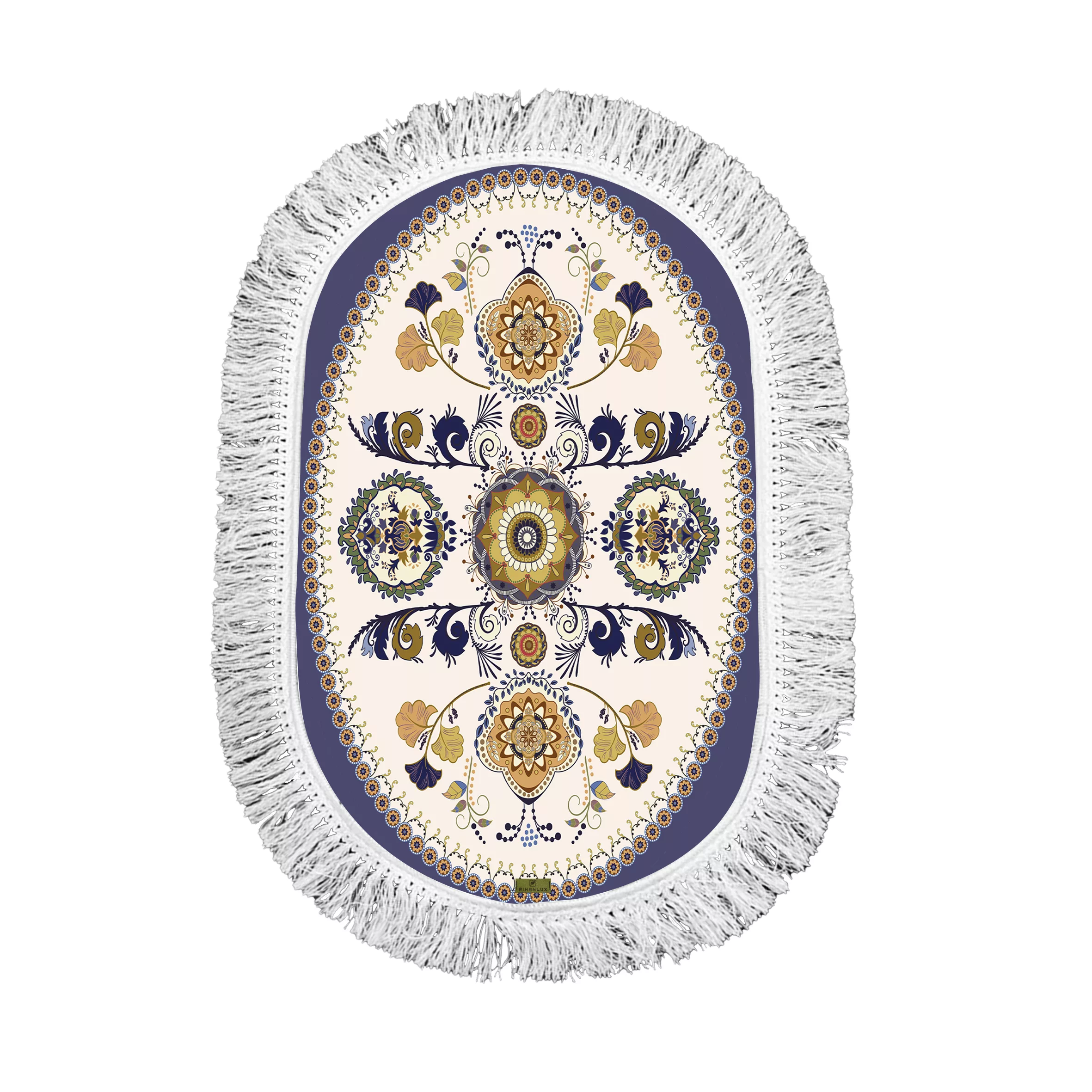 پادری ریحانلوکس مدل بیضی کد PB 17 سایز 80*50 سانتی متر