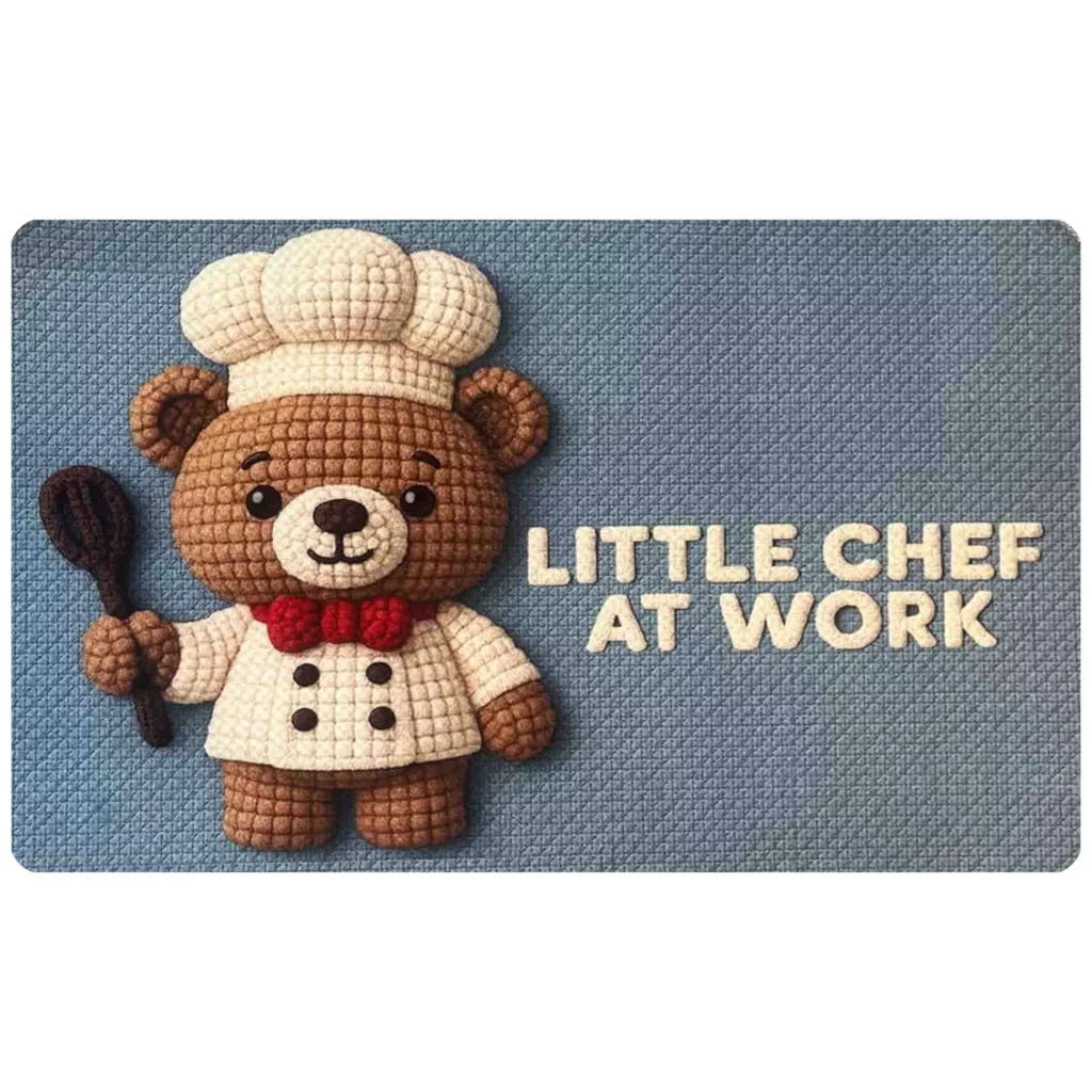 پادری مدل اسفنجی طرح ترک کد RS.183 سایز 70×50 سانتی‌متر مناسب برای فضای داخلی