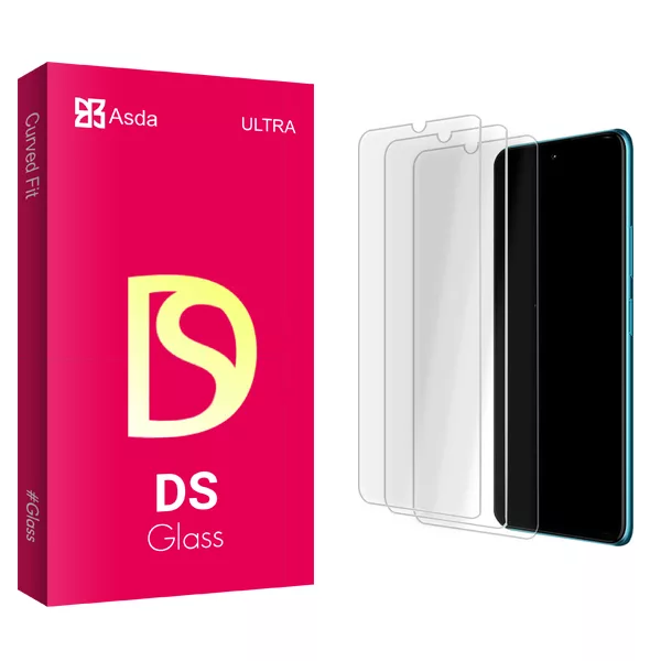 محافظ صفحه نمایش شیشه ای آسدا مدل DS Glass MIX3 مناسب برای گوشی موبایل سامسونگ Galaxy A32 4G بسته سه عددی