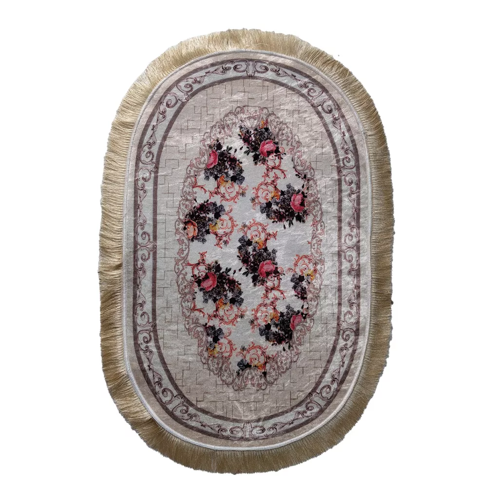 پادری طرح بیضی کد p7 سایز 50×80 سانتی متر