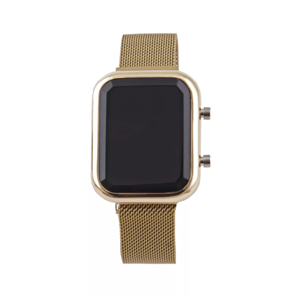 ساعت مچی دیجیتال مردانه مدل بند حصیری استیل رنگ ثابت ضد حساسیت کد WHM_252