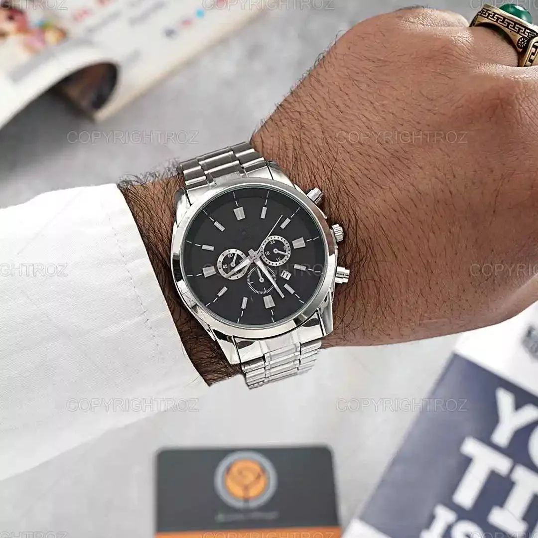 ساعت مچی عقربه‌ای مردانه مدل تک موتور طرح_01